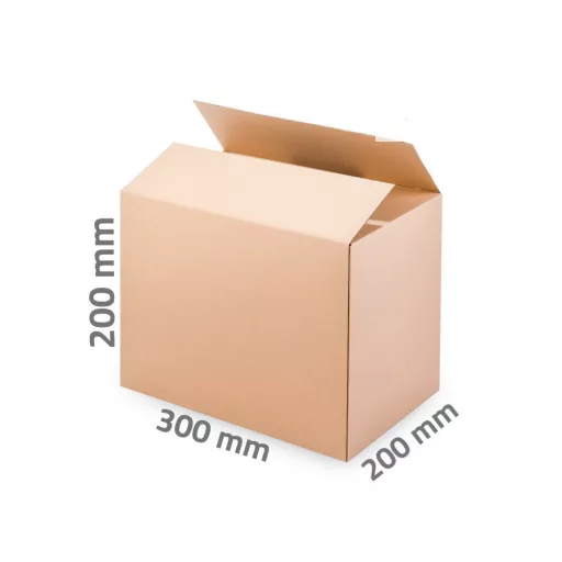Kartondoboz 300x200x200 mm 3 rétegű