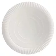 Lapostányér papír átmérő 23 cm 100 db/csomag fehér