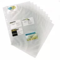   Névjegykártyatartó betét, 80 zseb/betét, 10 betét/csomag Visifix, Durable