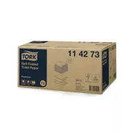   Toalettpapír 2 rétegű hajtogatott 100 % cellulóz 252 lap/csomag 30 cs/karton T3 Soft Folded Tork_114273 hófehér