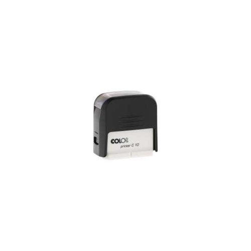 Bélyegző C10 Printer Colop átlátszó,fekete ház/piros párna