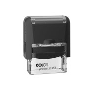   Bélyegző C20 Printer Colop átlátszó, fekete ház/natúr párna
