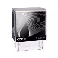   Bélyegző IQ10 Printer Line Colop átlátszó fekete ház/fekete párna