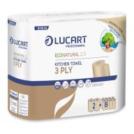  Kéztörlő 2 rétegű havanna barna 2 tekercs/csomag EcoNatural 2.3 Lucart_821639J
