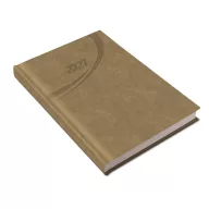   Határidőnapló Fashion B/5 heti + napló fehér lapokkal drapp Realsystem 2024.