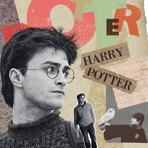 Falinaptár képes lemeznaptár 300x300mm, Harry Potter Realsystem 2024.