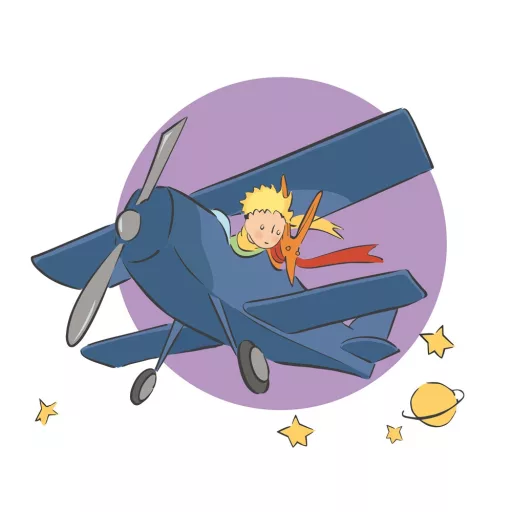 Falinaptár képes lemeznaptár 300x300mm, Le Petit Prince Realsystem 2024.