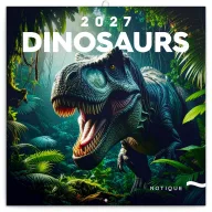   Falinaptár képes lemeznaptár 300x300mm, Dinosaurs Realsystem 2024.