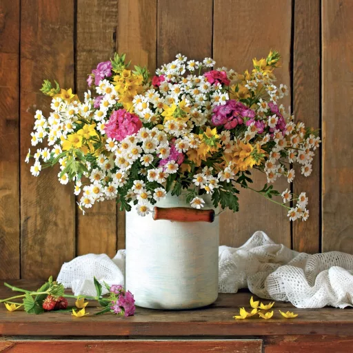 Falinaptár képes lemeznaptár 300x300mm, Flowers Realsystem 2024.