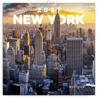   Falinaptár képes lemeznaptár 300x300mm, New York Realsystem 2025.