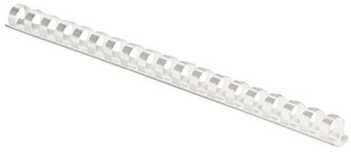 Spirál műanyag, 8 mm, 21-40 lap, FELLOWES, 100 db, fehér