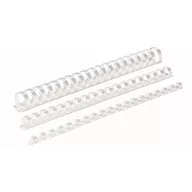   Spirál műanyag, 14 mm, 81-100 lap, FELLOWES, 100 db, fehér