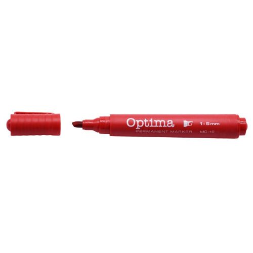 Alkoholos marker alkoholos 1-5mm, vágott hegyű, Trend piros