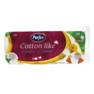   Toalettpapír 3 rétegű kistekercses 10 tekercs/csomag Cotton Line Comfort Line Natural Boni Perfex natúr