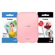   Canon ZOEMINI 2 Fotónyomtató Rózsaarany + 5x7,6cm ZINK fotópapír 20 lap + 3.3 cm ZINK 10 lap körmatrica papír