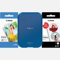   Canon ZOEMINI 2 Fotónyomtató Tengerészkék + 5x7,6cm ZINK fotópapír 20 lap + 3.3 cm ZINK 10 lap körmatrica papír
