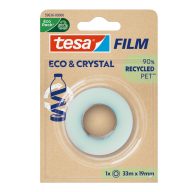   Ragasztószalag 19mmx33m irodai átlátszó újrahasznosított Tesa Eco & Crystal