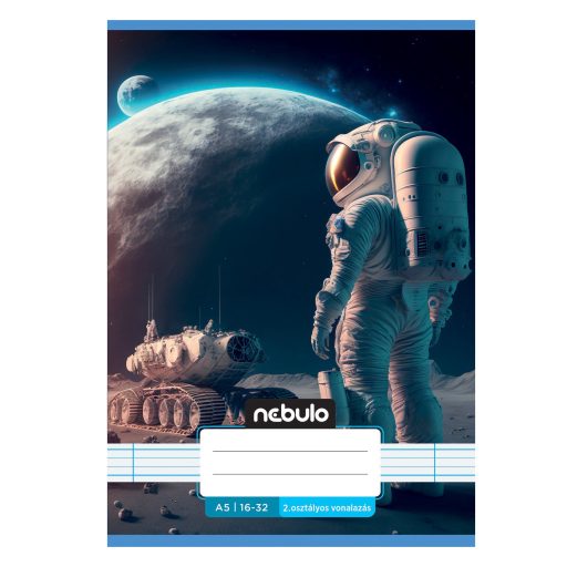 Füzet, A5, 2. osztályos vonalas, 16-32, Vagány minták, 16 db/csomag Nebulo