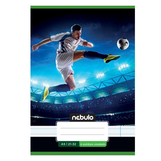 Füzet, A5, 4. osztályos vonalas, 21-32, Vagány minták, II., 16 db/csomag  Nebulo