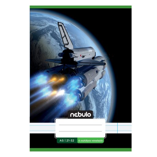 Füzet, A5, 4. osztályos vonalas, 21-32, Vagány minták, II., 16 db/csomag  Nebulo