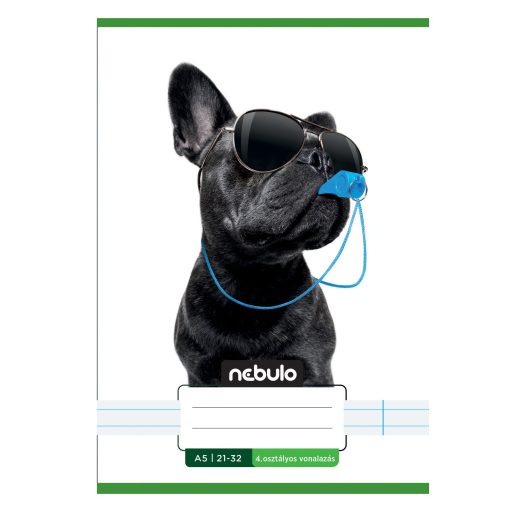 Füzet, A5, 4. osztályos vonalas, 21-32, Vagány minták, II., 16 db/csomag  Nebulo