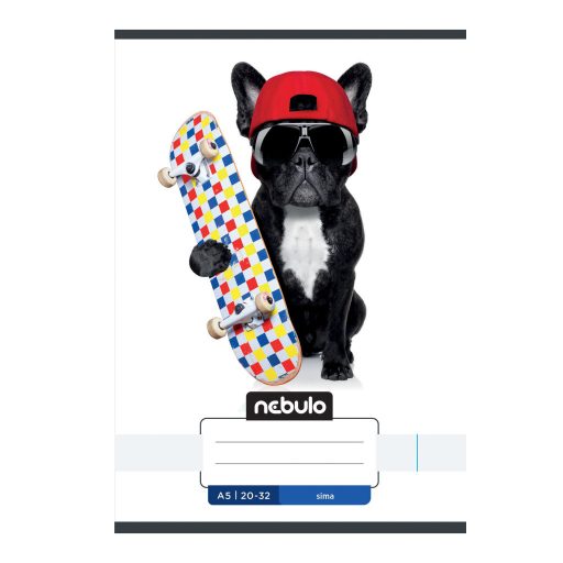 Füzet, A5, sima, 20-32, Vagány minták, 16 db/csomag Nebulo