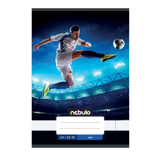 Füzet, A5, sima, 20-32, Vagány minták, 16 db/csomag Nebulo