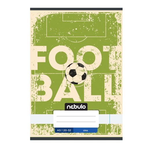 Füzet, A5, sima, 20-32, Vagány minták, 16 db/csomag Nebulo