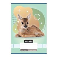   Füzet, A5, 1. osztályos vonalas, 14-32, Állatos minták, 16 db/csomag Nebulo