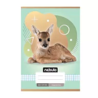   Füzet, A5, kockás, 27-32, Állatos minták, 16 db/csomag Nebulo