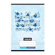   Füzet, A5, hangjegy, 36-16, Mix minták, 16 db/csomag Nebulo
