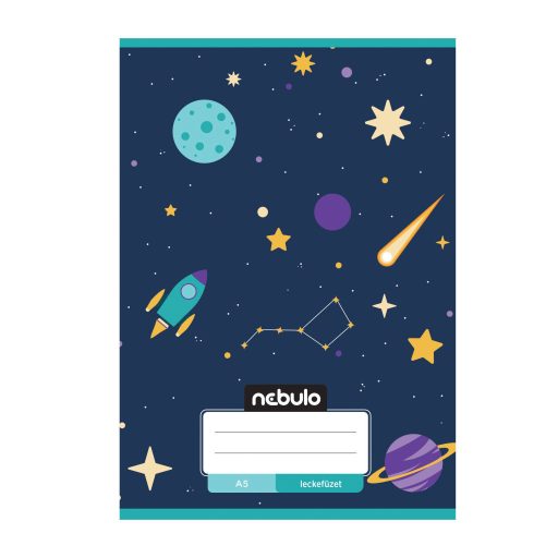 Füzet, A5, lecke, 20-32, Mix minták, 16 db/csomag Nebulo