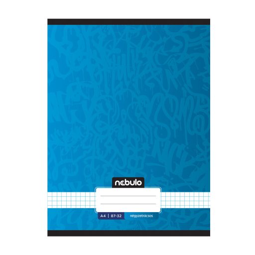 Füzet, A4, kockás, 87-32, Xtreme minták, 12 db/csomag Nebulo
