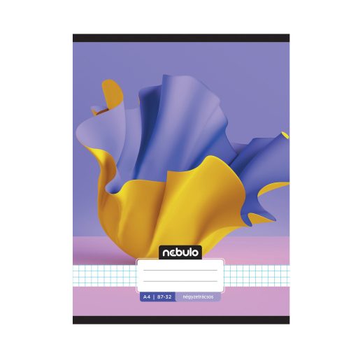 Füzet, A4, kockás, 87-32, L-Design minták, 12 db/csomag Nebulo