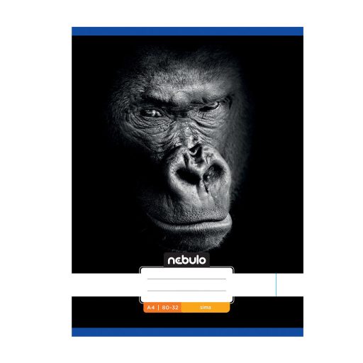 Füzet, A4, sima, 80-32, Állatos minták, 12 db/csomag Nebulo