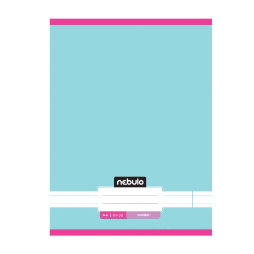 Füzet, A4, vonalas, 81-32, Monochrome és Gradient minták I., 12 db/csomag Nebulo