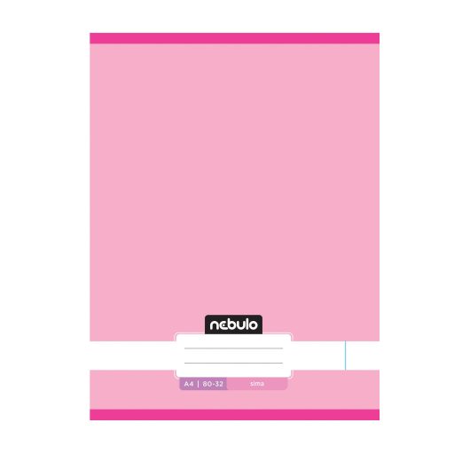 Füzet, A4, sima, 80-32, Monochrome és Gradient minták, 12 db/csomag Nebulo