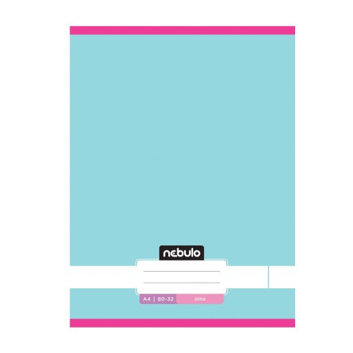Füzet, A4, sima, 80-32, Monochrome és Gradient minták, 12 db/csomag Nebulo