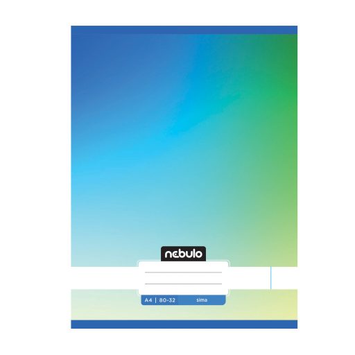 Füzet, A4, sima, 80-32, Monochrome és Gradient minták II., 12 db/csomag Nebulo