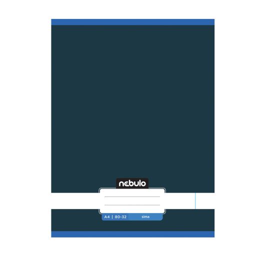 Füzet, A4, sima, 80-32, Monochrome és Gradient minták II., 12 db/csomag Nebulo