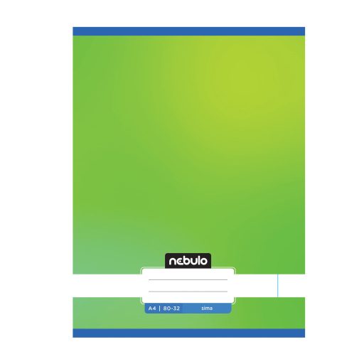 Füzet, A4, sima, 80-32, Monochrome és Gradient minták II., 12 db/csomag Nebulo