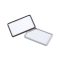Névkitűző 40x75mm, mágnessel, 10 db/csomag, Durable Card fekete