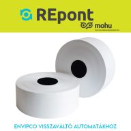   Hőpapír 57mm széles, 232fm hosszú, cséve 40mm, BPA mentes nyomatlan, ENVIPCO MOHU visszaváltó gépekhez Bluering®