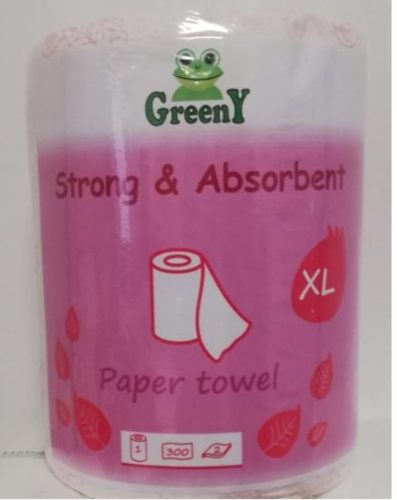 Háztartási papírtörlő 2 rétegű 300 lapos egyesével csomagolt Greeny Monoroll 300 XL
