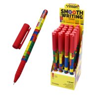   Golyóstoll kupakos, 0,7mm Vinson  A16 vegyes test displ 20 db/display