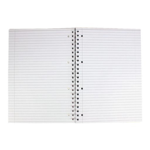 Spirálfüzet A4, 80lap, perforált lyukasztott EVOffice vonalas