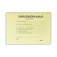 Emelőgépnapló 24 lapos A/5 fekvő D.E.938