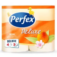   Toalettpapír 3 rétegű 150 lap/tekercs 4 tekercs/csomag barack Boni Perfex DeLuxe