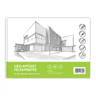 Vázlatfüzet félfamentes B/4 120g