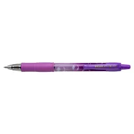   Zseléstoll 0,7mm, nyomógombos Pilot G-2 Bubble lila test, írásszín kék